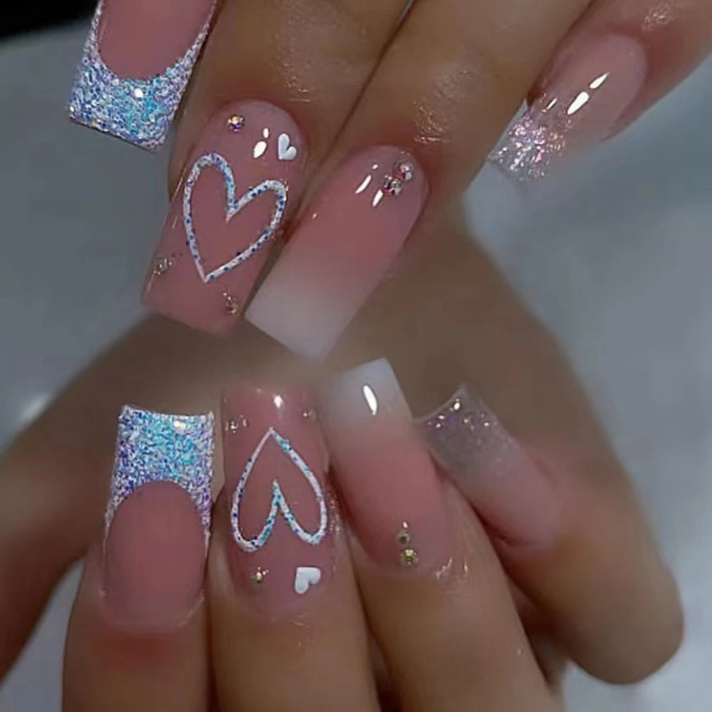 Both Hands Visual Idea — New Years Press On Nails 2027