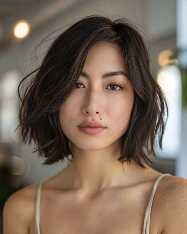 Bob Visual Idea Bob Visual Idea β Winter Haircuts for Round Faces