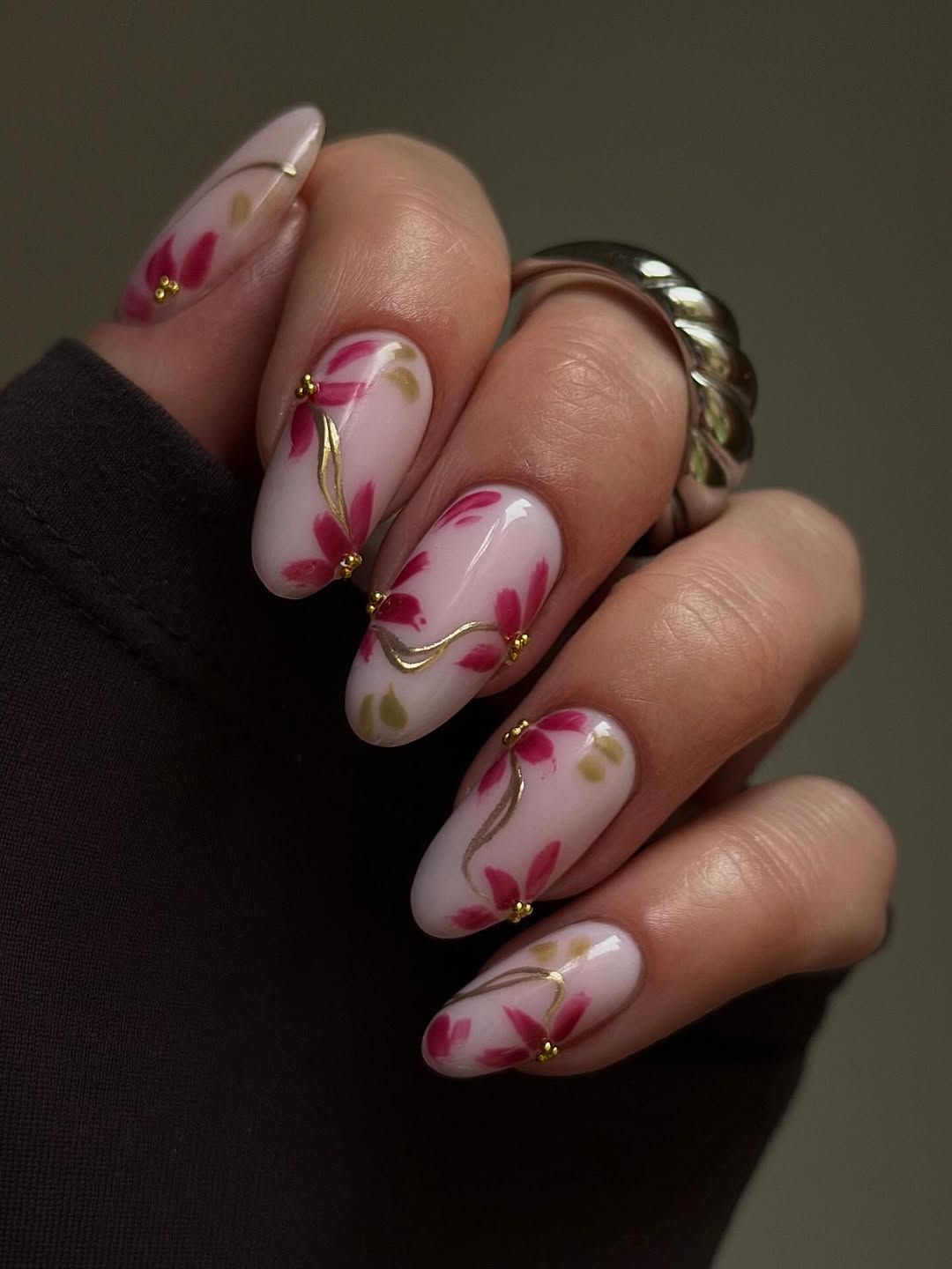 High Gloss Visual Idea — Winter to Spring Transition Nails