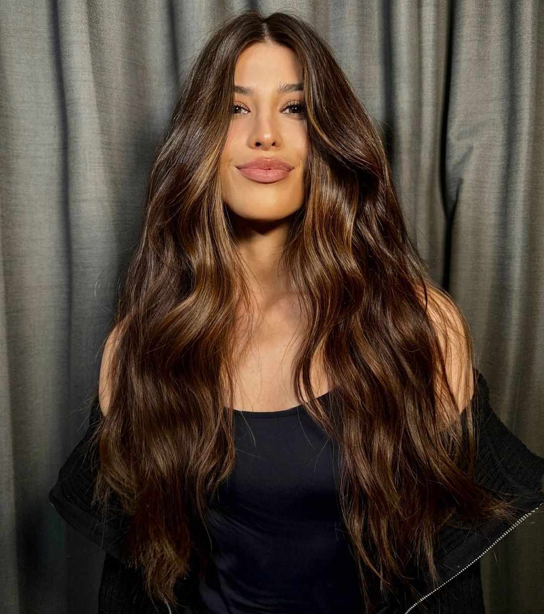 Dark Brown With Subtle Caramel Highlights — Winter Hair Colors for Brown Eyes