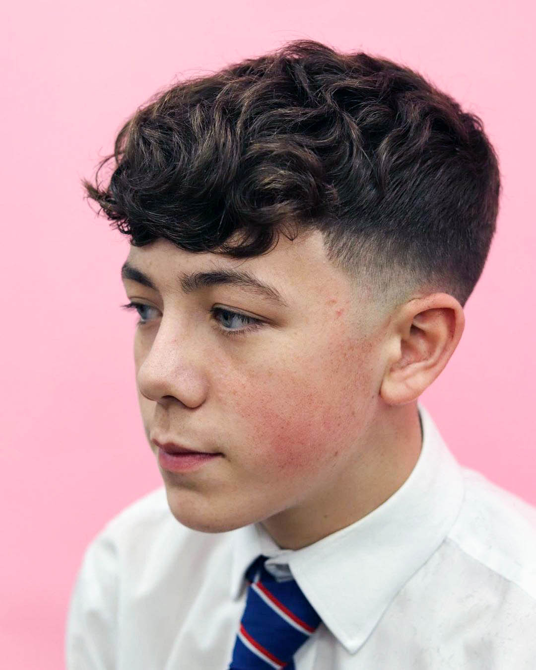 Textured Crop With Wavy Sweep — Winter Haircuts for Boys
