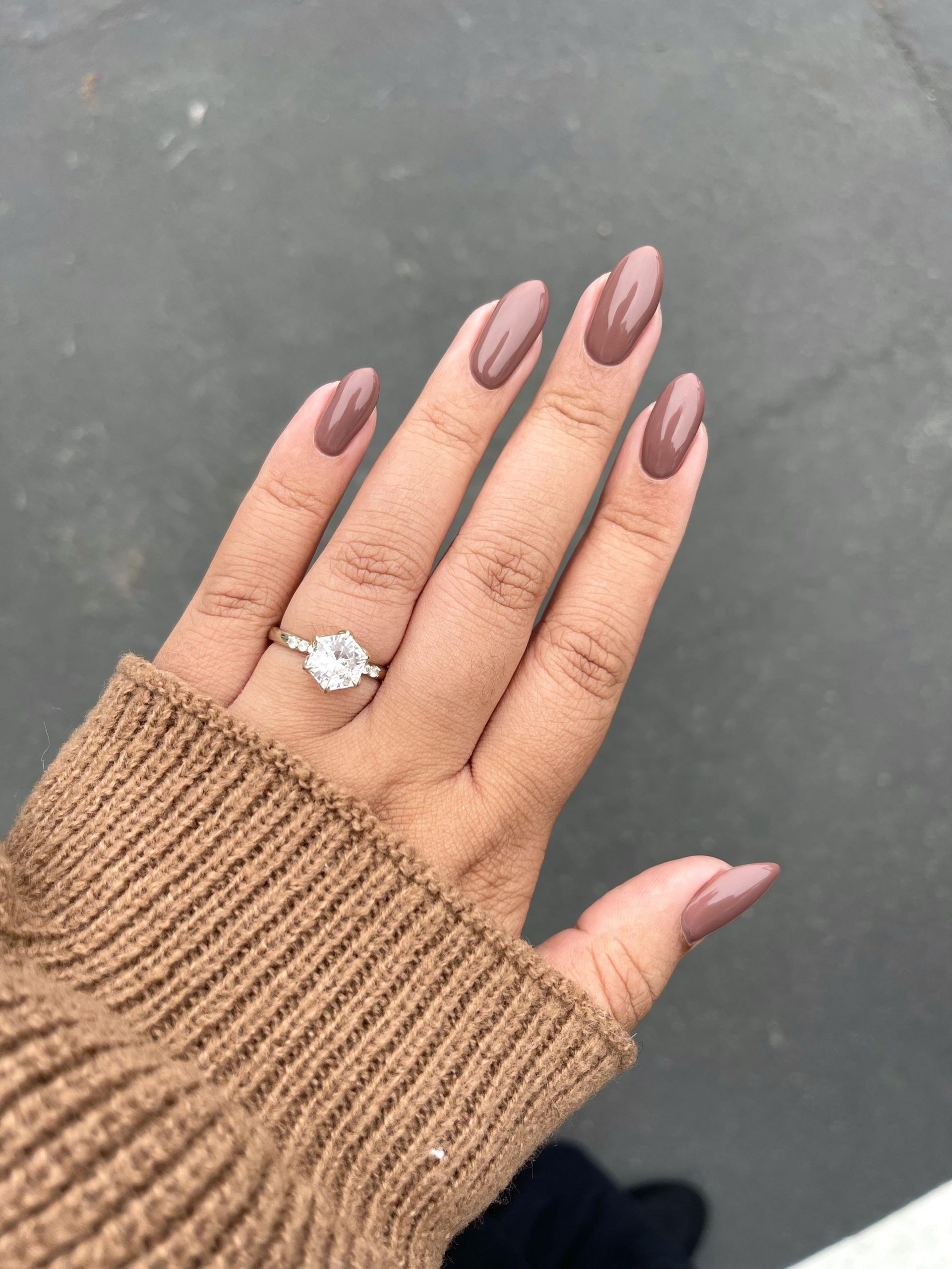 Neutral Visual Idea — Mocha Nails