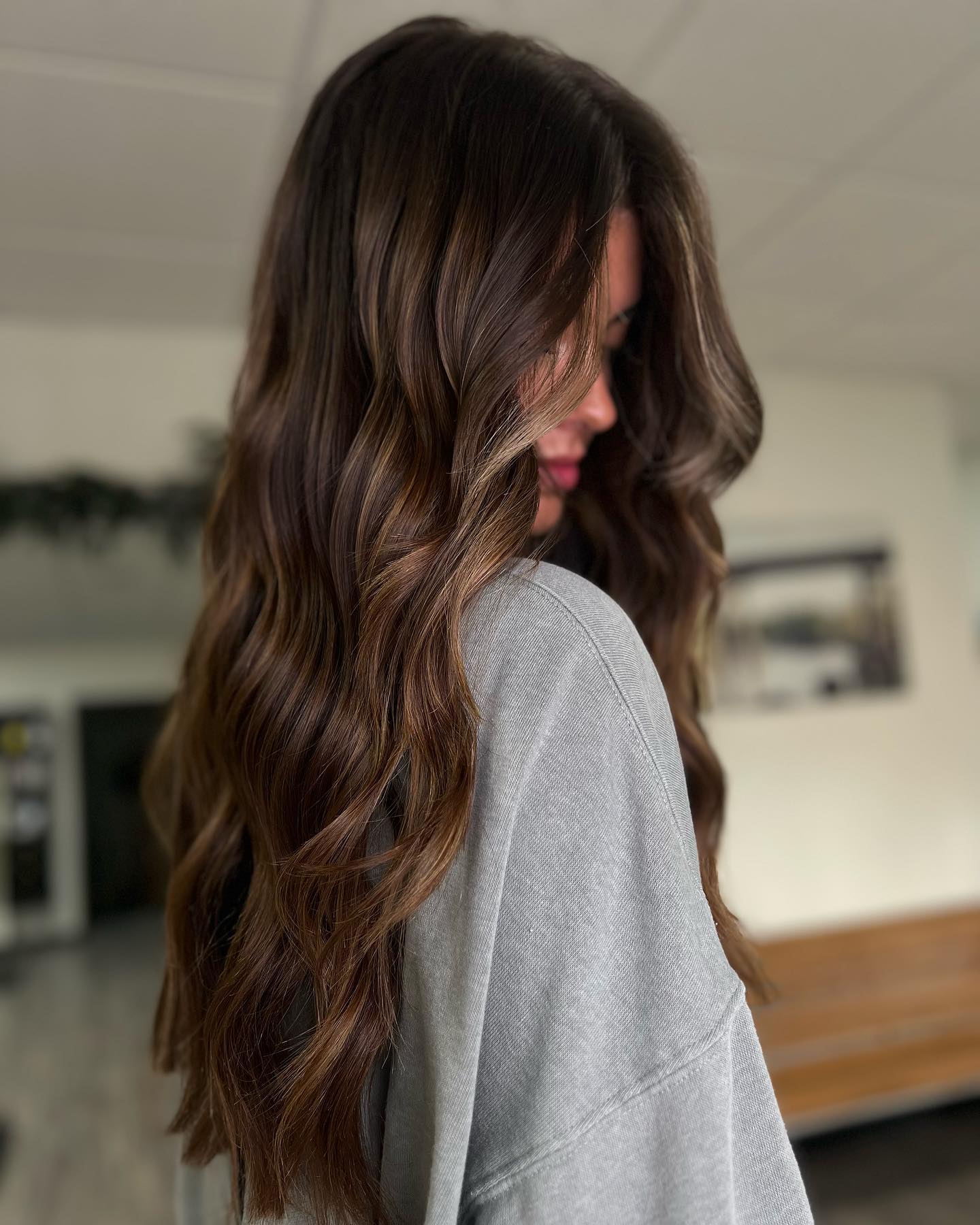 Dark Brown With Subtle Auburn Undertones — Winter Hair Colors for Brown Eyes