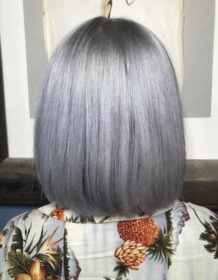 Back View Visual Idea Back View Visual Idea β Winter Hairstyles for Gray Hair