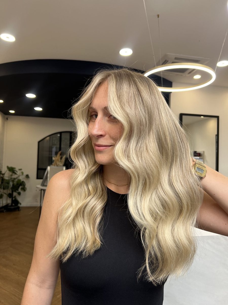 Thick Wavy Ash Blonde Balayage Thick Wavy Ash Blonde Balayage β Winter Balayage