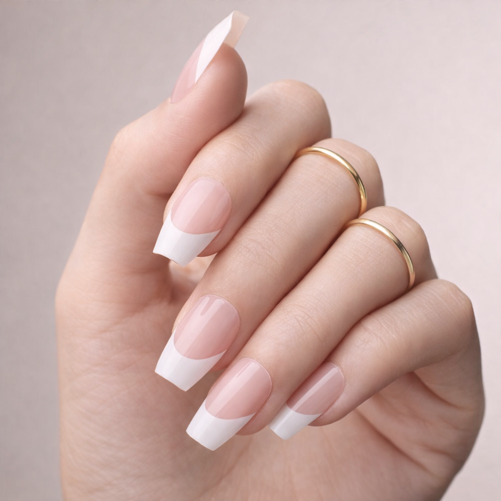Visible Visual Idea Visible Visual Idea β New Years French Tip Nails 2027