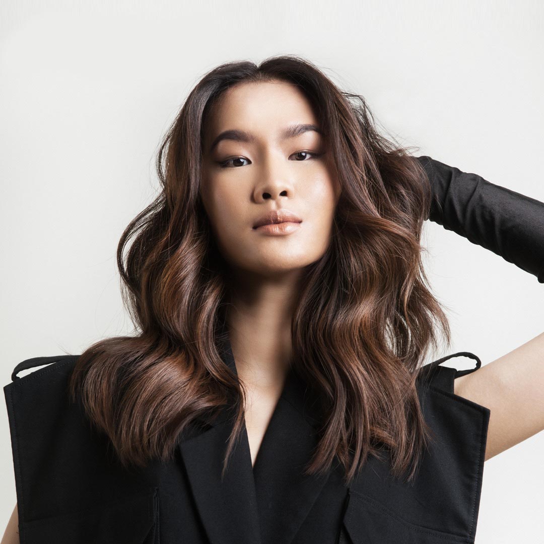 Dark Brown With Copper and Caramel Highlights Dark Brown With Copper and Caramel Highlights β Winter Hair Colors