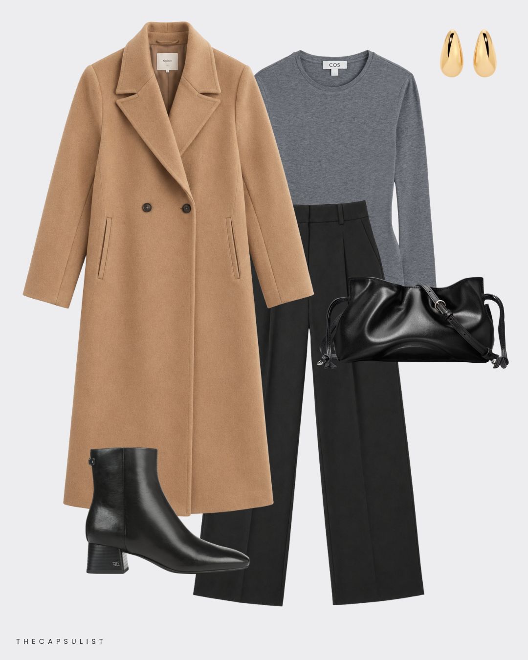 Classic Camel Wool Coat with Black Trousers and Leather Ankle Boots Classic Camel Wool Coat with Black Trousers and Leather Ankle Boots β Nashville Winter Outfits
