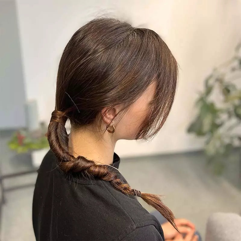 Shoulder Length Twisted Braid — Winter Twist Hairstyles