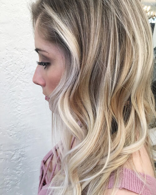 Ash Blonde Lob With Platinum Highlights — Low Maintenance Winter Hair Colors