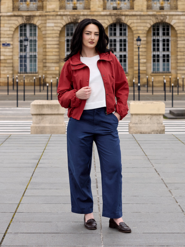 Red Hooded Jacket Layering Red Hooded Jacket Layering β Parka Outfits