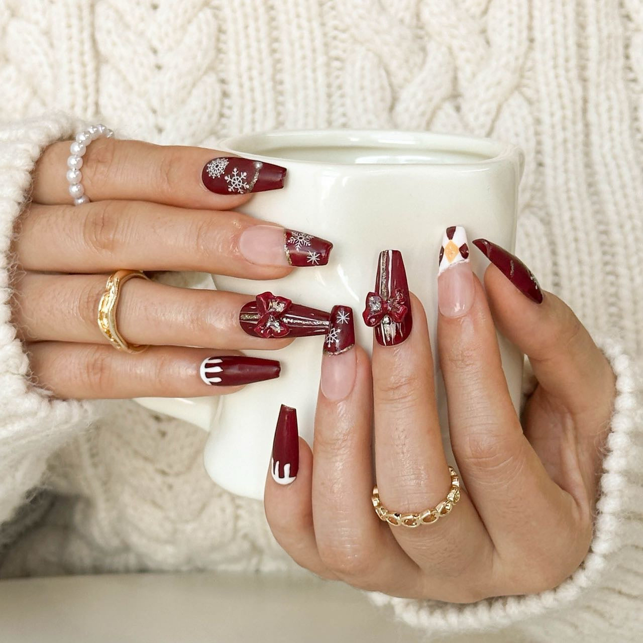 Christmas Visual Idea Christmas Visual Idea β Wine Christmas Nails 2026