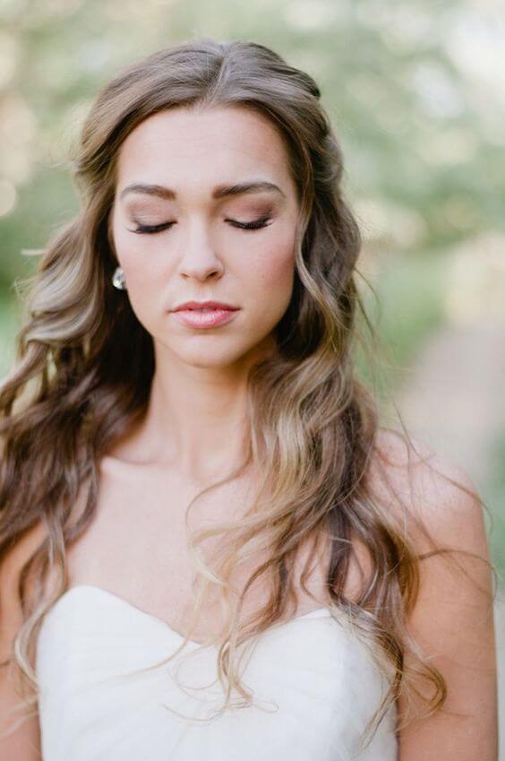 Shoulder Visual Idea — Winter Half Up Half Down Hairstyles