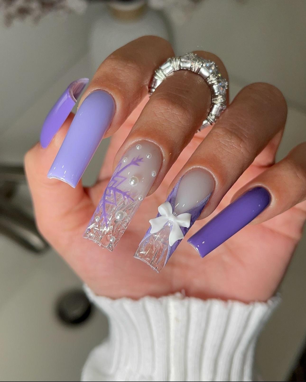 Winter Visual Idea Winter Visual Idea β Winter Birthday Nails