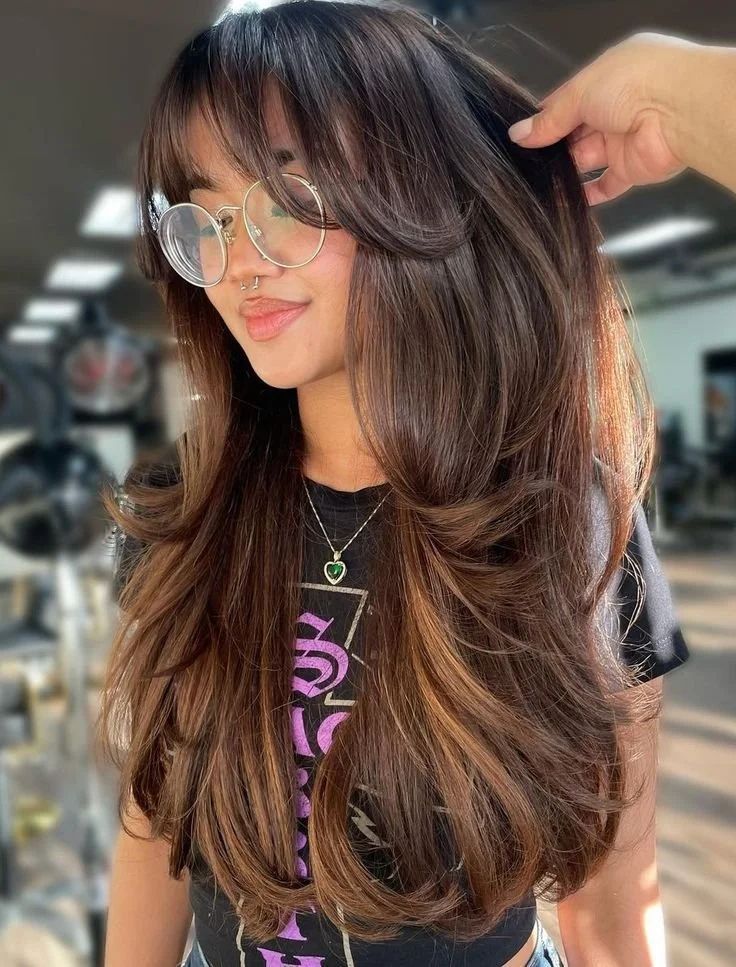 Warm Brown With Subtle Balayage Visual Idea Warm Brown With Subtle Balayage Visual Idea β Long Winter Haircuts