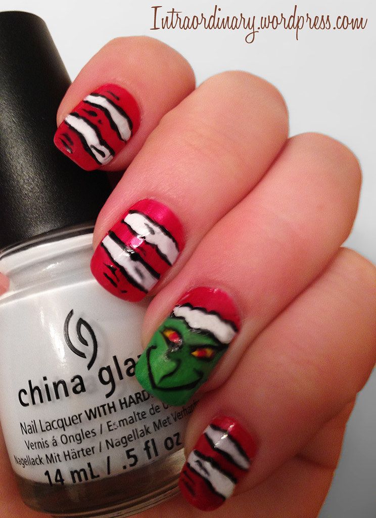 Red White Green Black Visual Idea Red White Green Black Visual Idea β Grinch Nails 2026