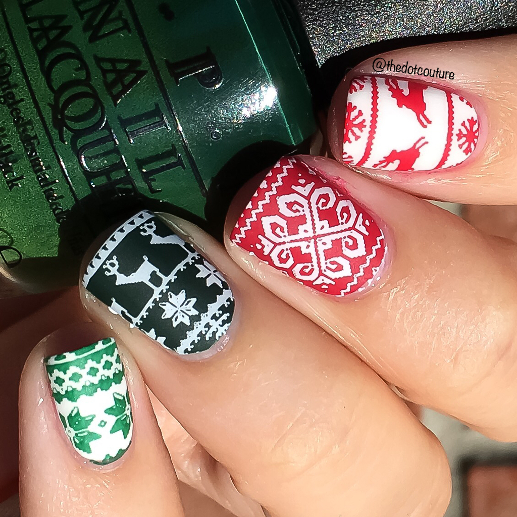 Reindeer Snowflakes Fair Isle Patterns Visual Idea Reindeer Snowflakes Fair Isle Patterns Visual Idea β Christmas Nails for Teens 2026
