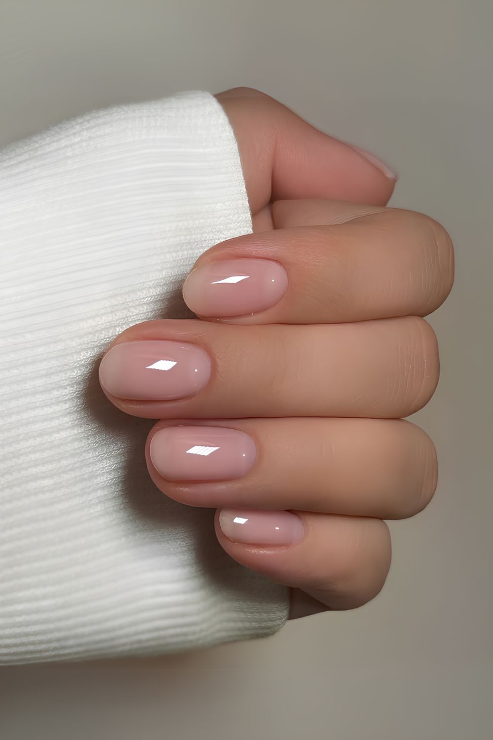 High Gloss Visual Idea High Gloss Visual Idea β Clean Girl Winter Nails