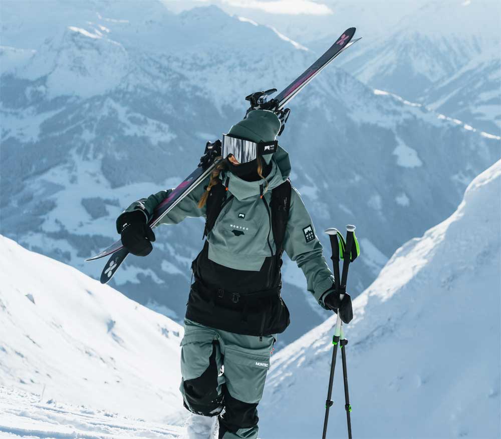 Functional Sage Green Ski Jacket with Balaclava and Goggles Functional Sage Green Ski Jacket with Balaclava and Goggles — Ski Outfits