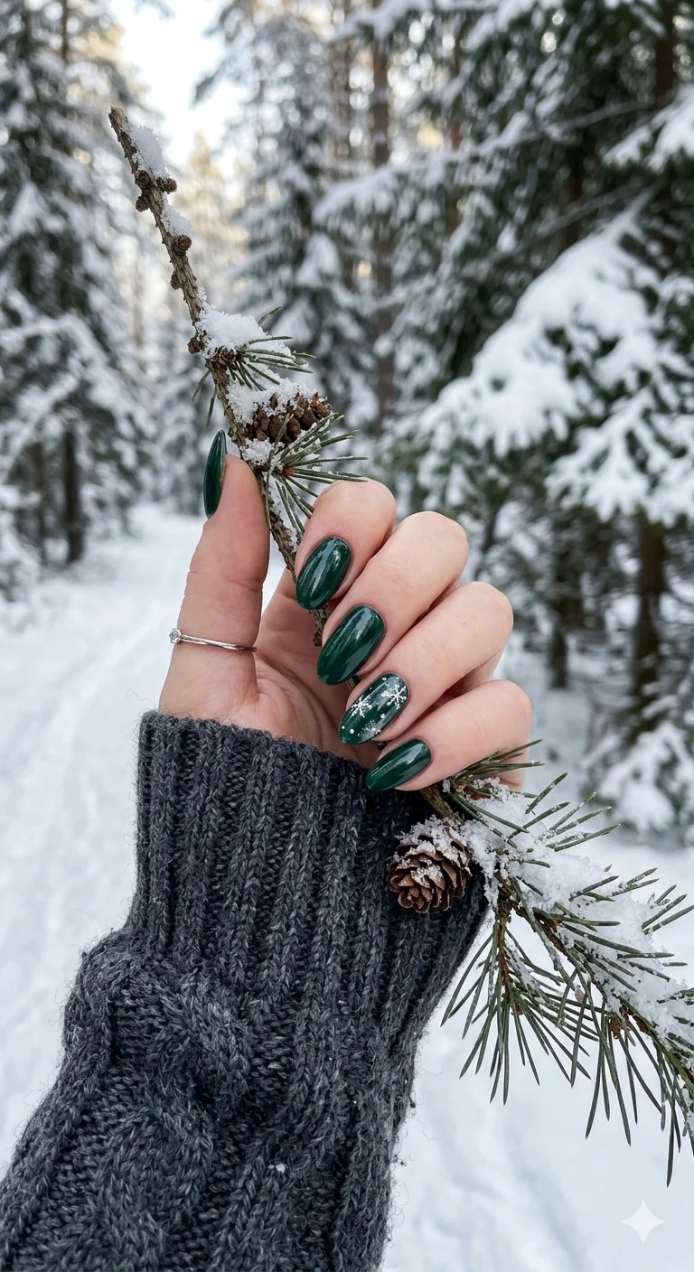 Matte Pastel Cable Knit & Snowflake Nails — Cozy Winter Nails