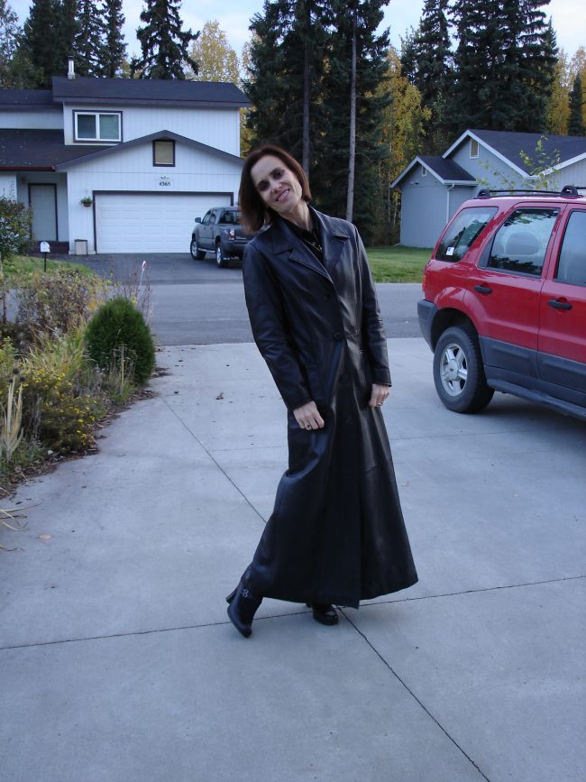 Black Leather Maxi Coat for Casual Impact — Car Coat Outfits