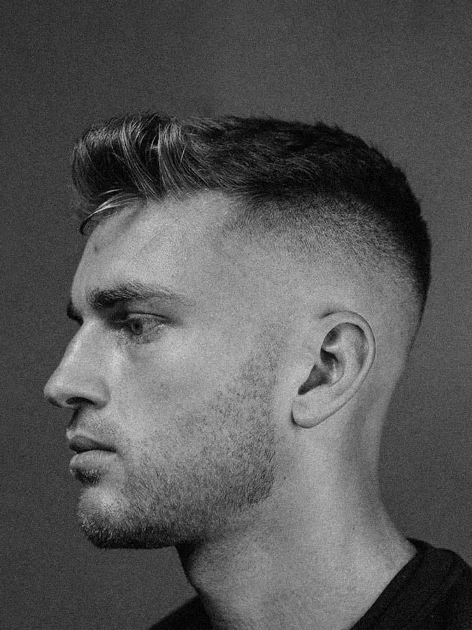 Short Textured Crop With Clean Fade — Winter Hairstyles for Men