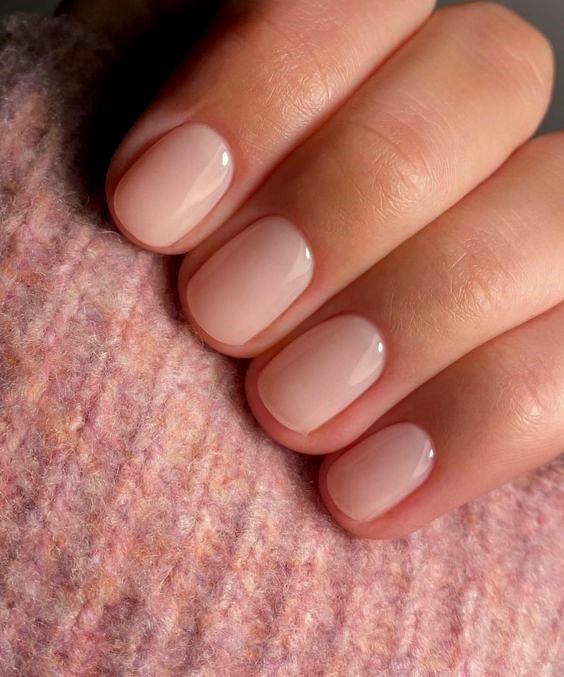 Subtle Sheer Pink Nude Gloss Subtle Sheer Pink Nude Gloss β Winter Nude Nails