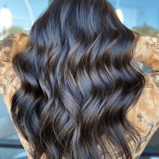 Mid-Back Waves With Rich Dark Base Mid-Back Waves With Rich Dark Base β Mushroom Brown Hair