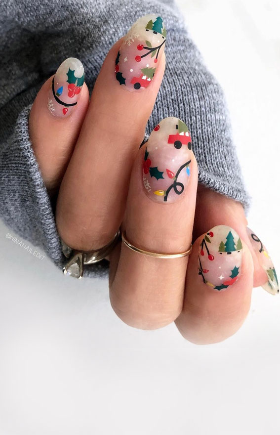 One Hand Close-Up Visual Idea One Hand Close-Up Visual Idea β Christmas Nails for Teens 2026