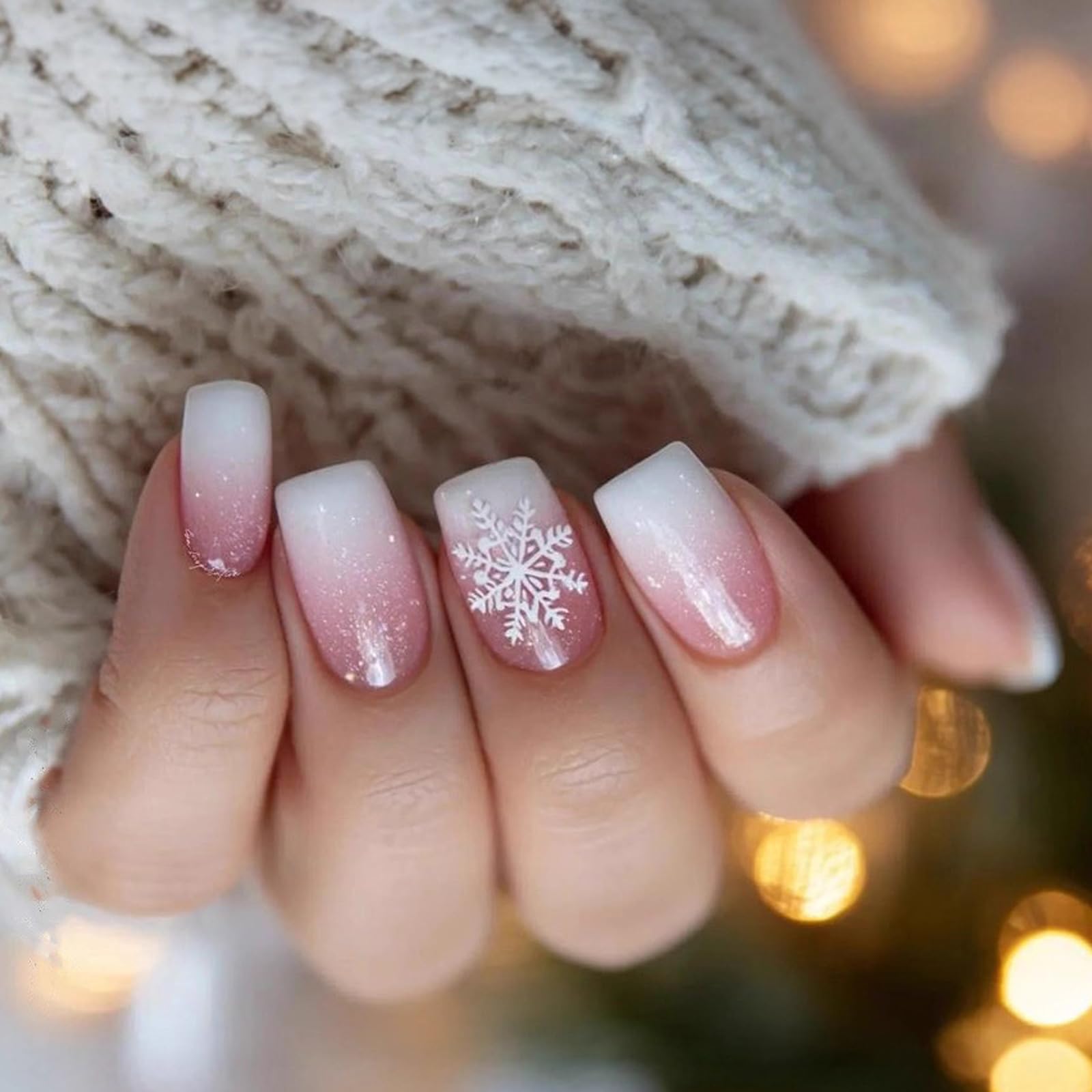 Snowflake Decal On The Ring Finger Visual Idea Snowflake Decal On The Ring Finger Visual Idea β New Years Nails 2027