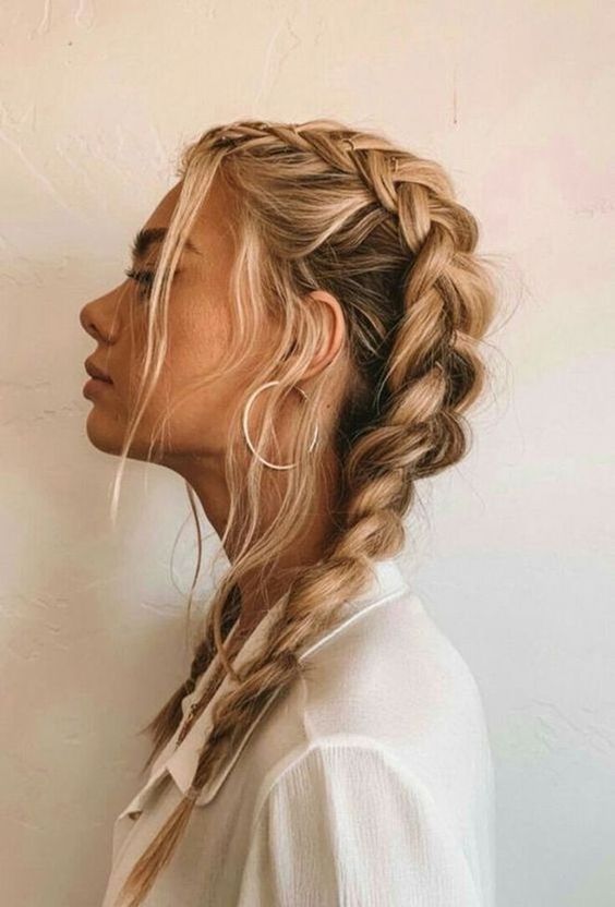 Blonde Crown Braids — Winter Updos