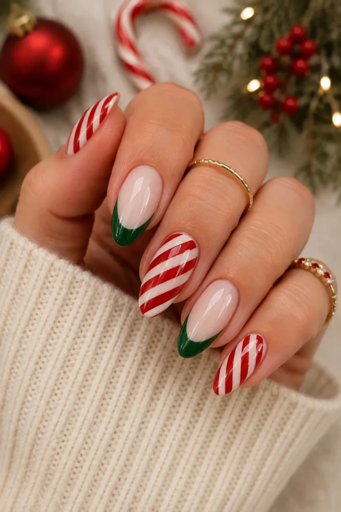 Visual Idea Visual Idea β Red and Green Christmas Nails 2026