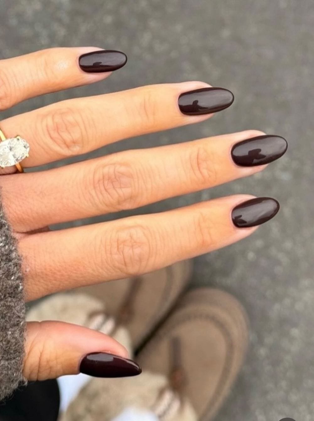 Diamond Ring Visual Idea Diamond Ring Visual Idea β Old Money Winter Nails