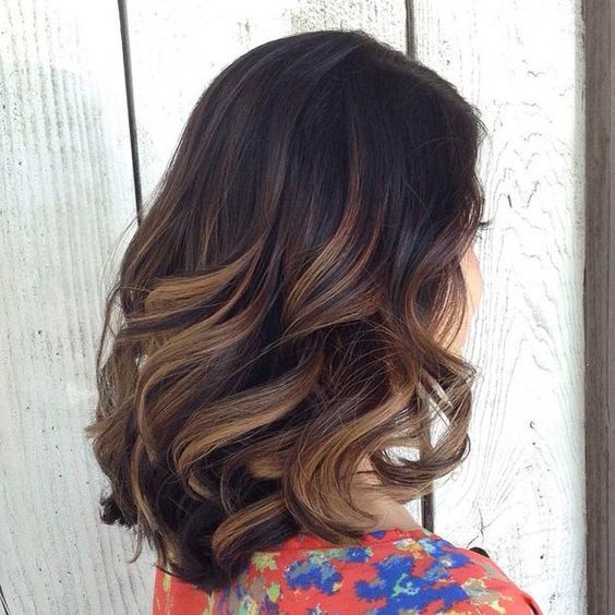 Dark Brown Base With Caramel Highlights Visual Idea — Fall to Winter Hair Colors