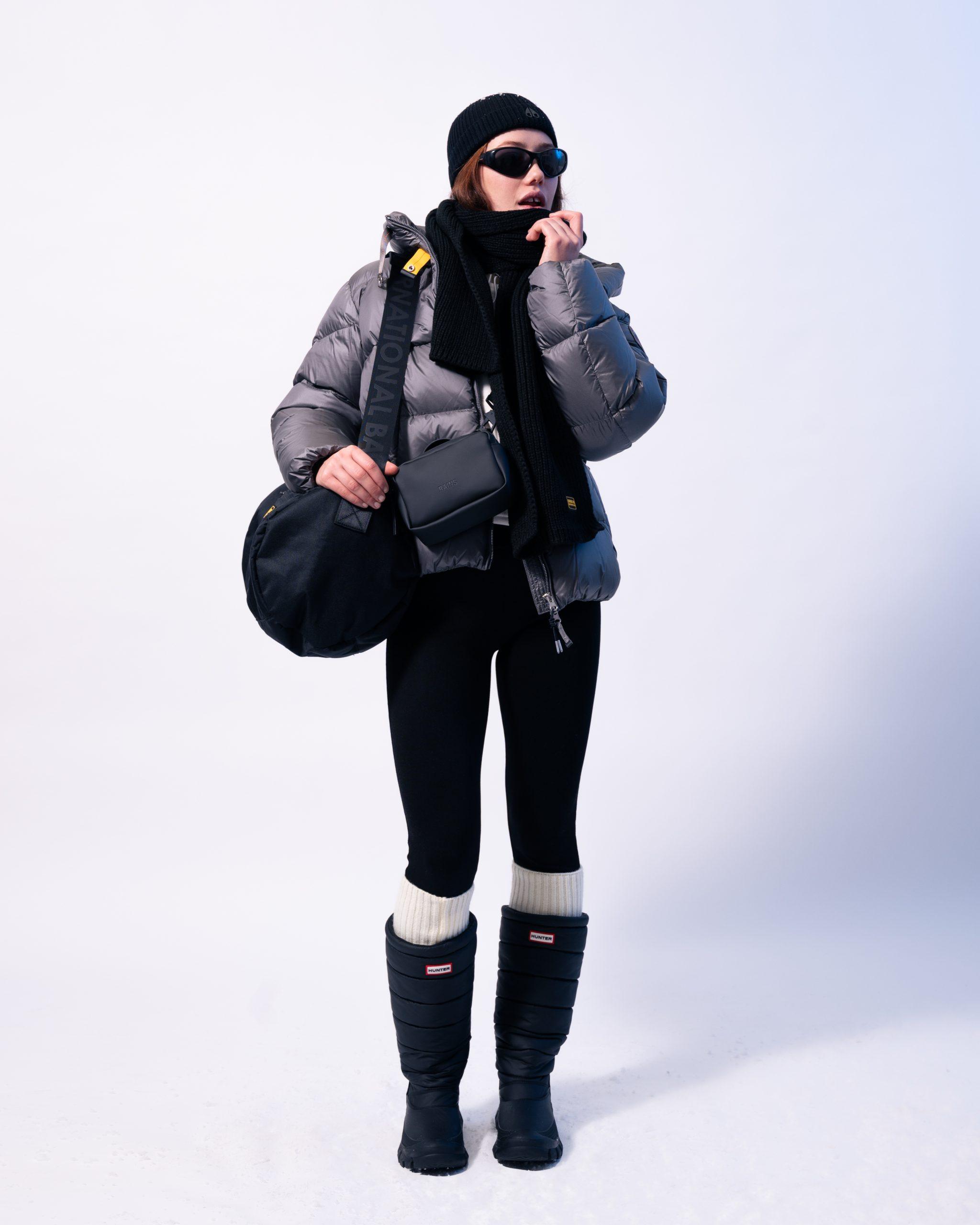 Puffer Jacket and Snow Boots for a Night Out — Winter Going Out Outfits