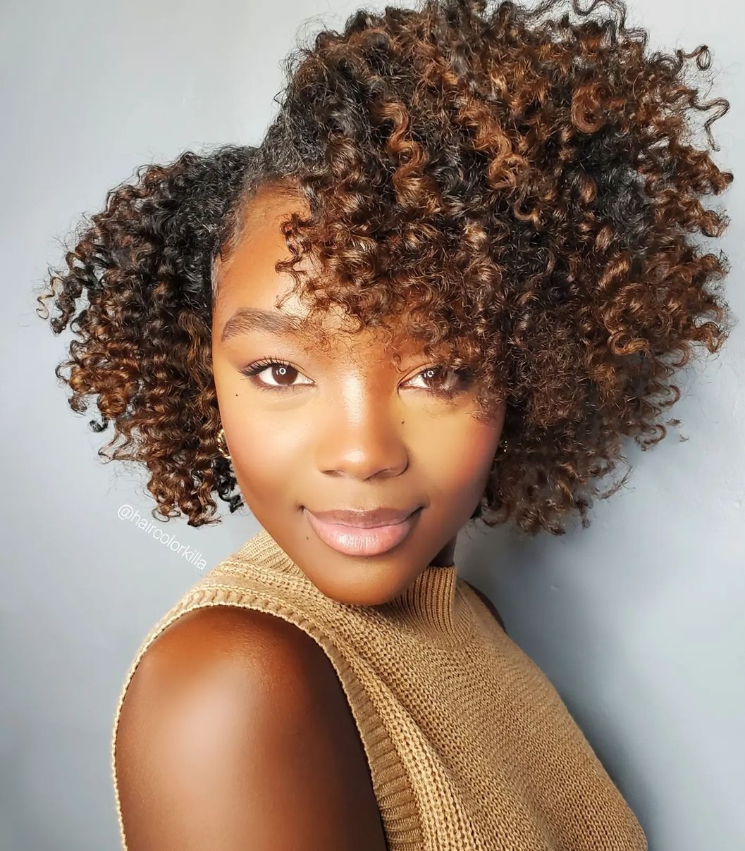Dark Brown With Caramel Highlights Dark Brown With Caramel Highlights β Winter Hair Colors for Black Women