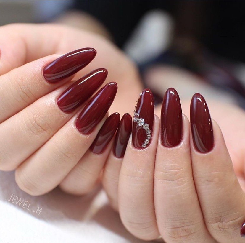 High Gloss Visual Idea High Gloss Visual Idea β Black Cherry Nails