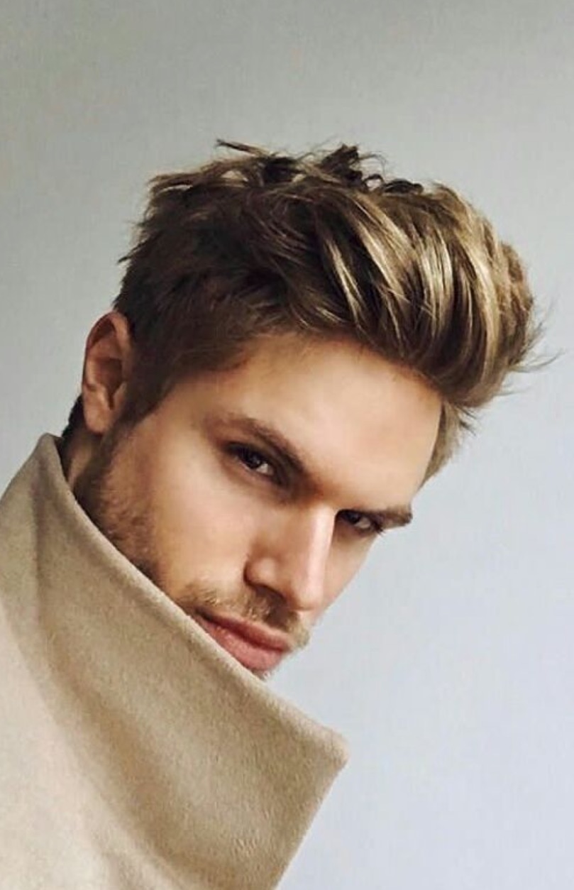 Blonde Textured Crop With Messy Fringe — Winter Hairstyles for Men