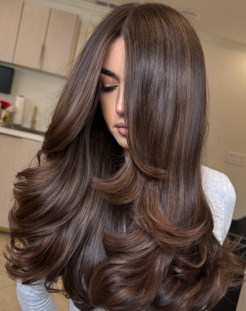 Deep Chocolate Brown With Ash Undertones Deep Chocolate Brown With Ash Undertones β Winter Brown Hair Colors