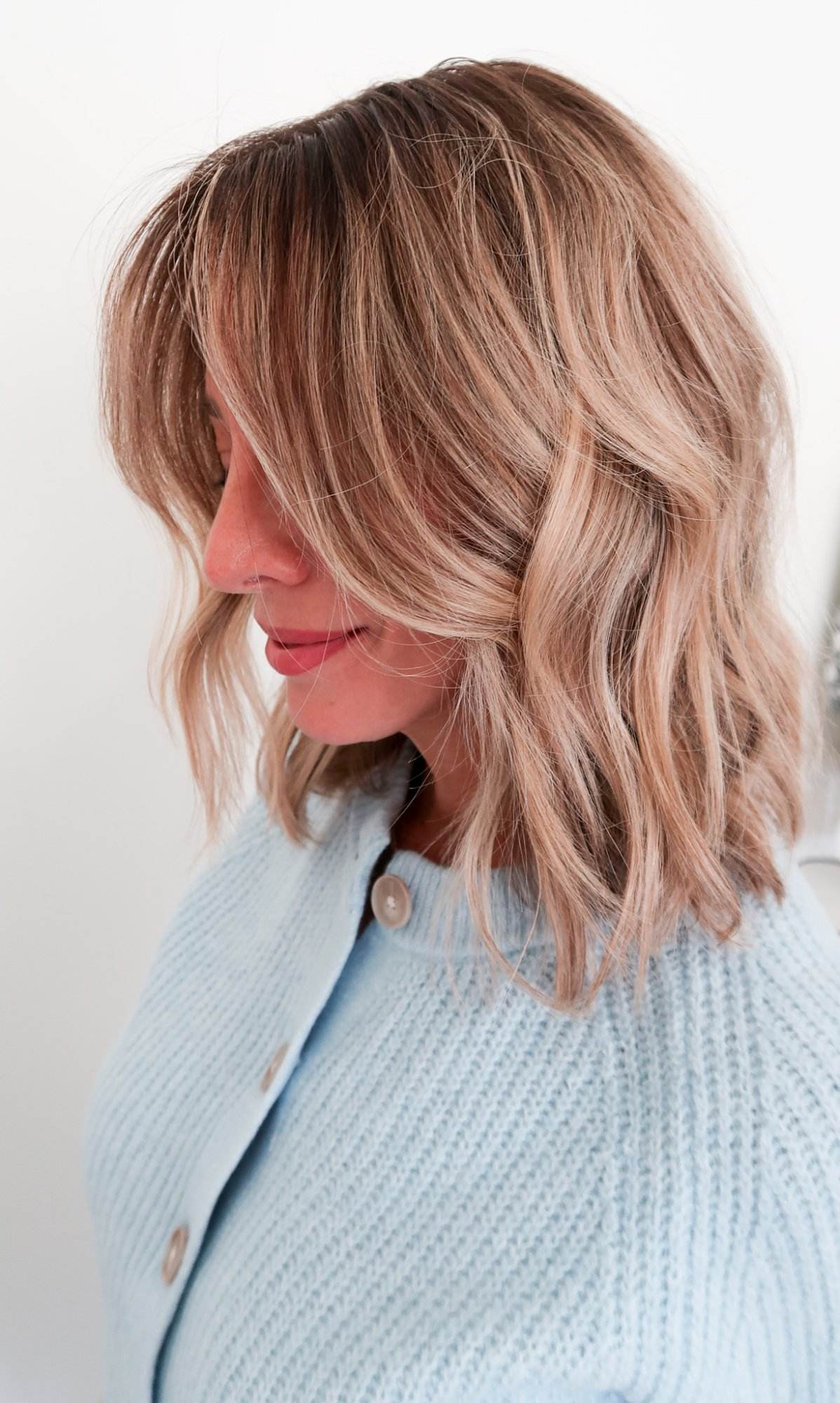 Layered Bob With Soft Waves — Medium Length Winter Haircuts