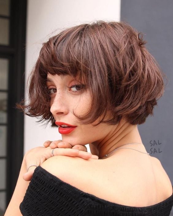 Textured Side Part Pixie Crop — Winter Hairstyles for Thin Hair