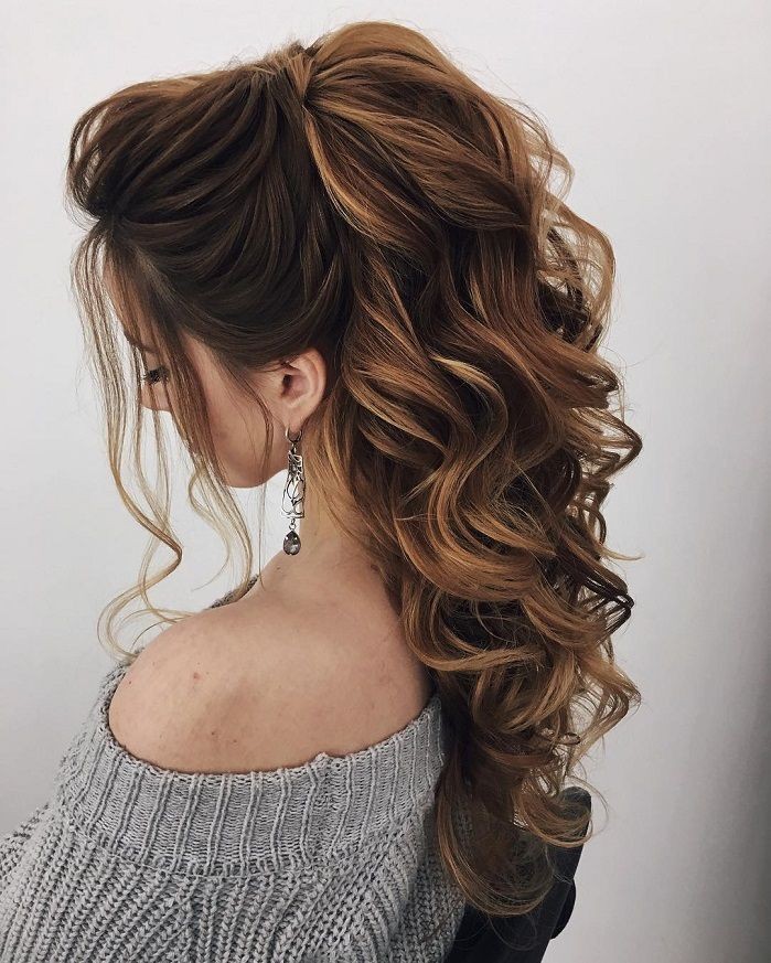 Long Visual Idea — Winter Wedding Hairstyles