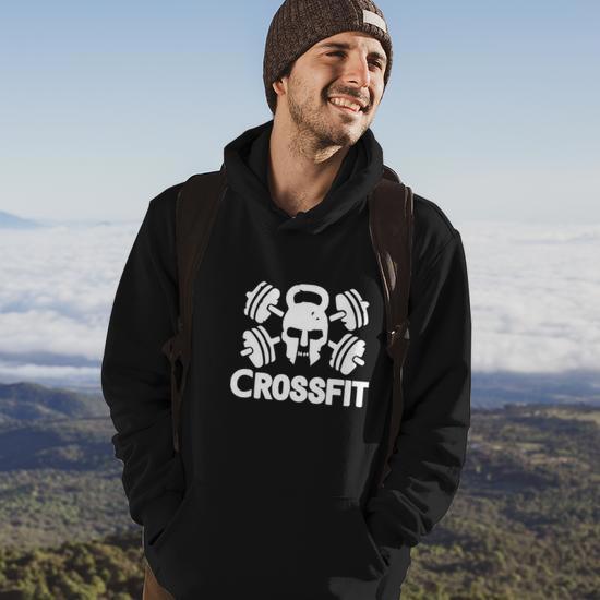 Graphic Fleece Hoodie for CrossFit Enthusiasts — Winter Workout Outfits