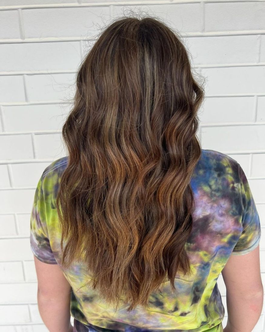 Wavy And Thick Visual Idea Wavy And Thick Visual Idea β Lowlights for Blonde Hair