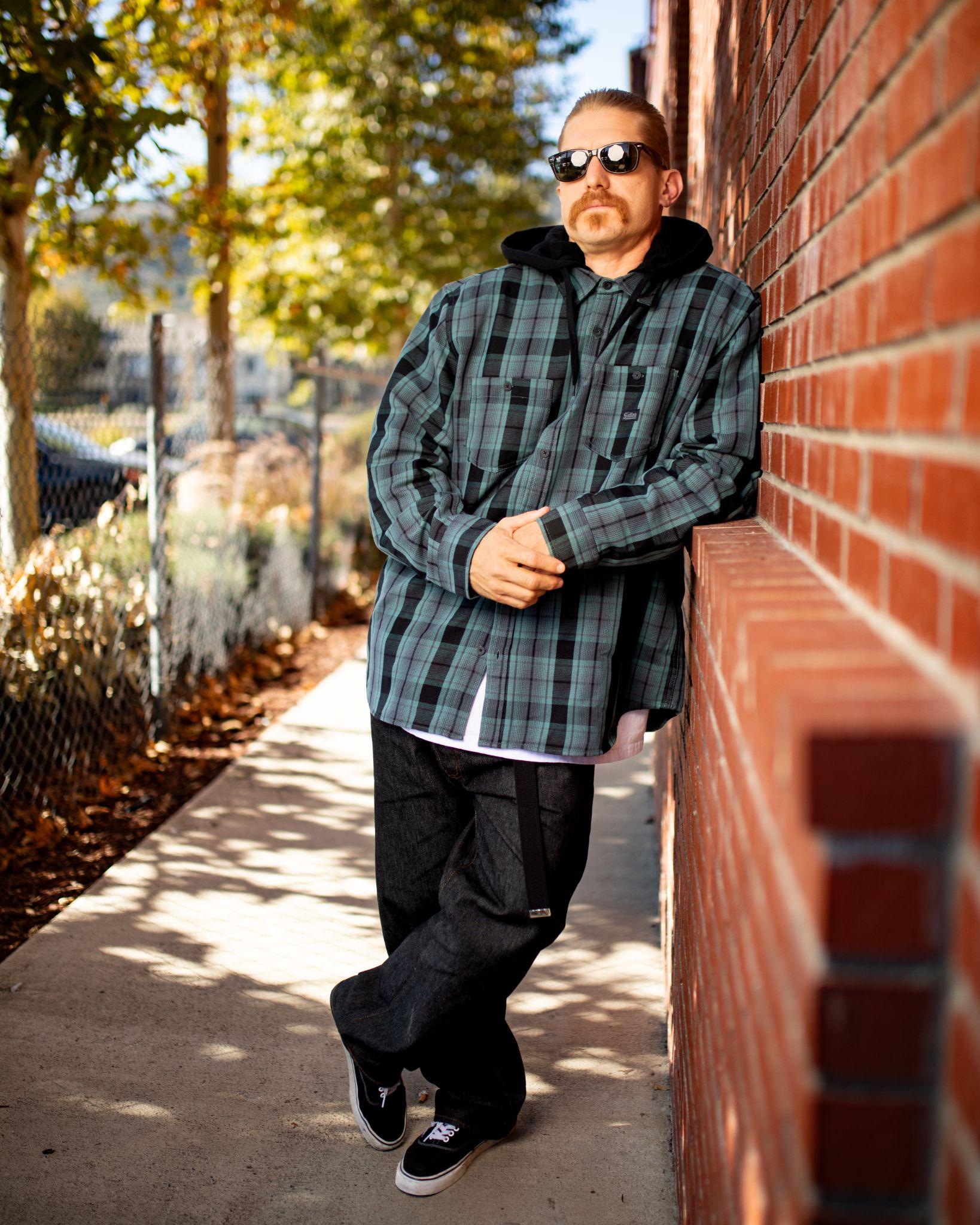 Layered Streetwear with a Plaid Overshirt and Hoodie — Winter Streetwear Outfits