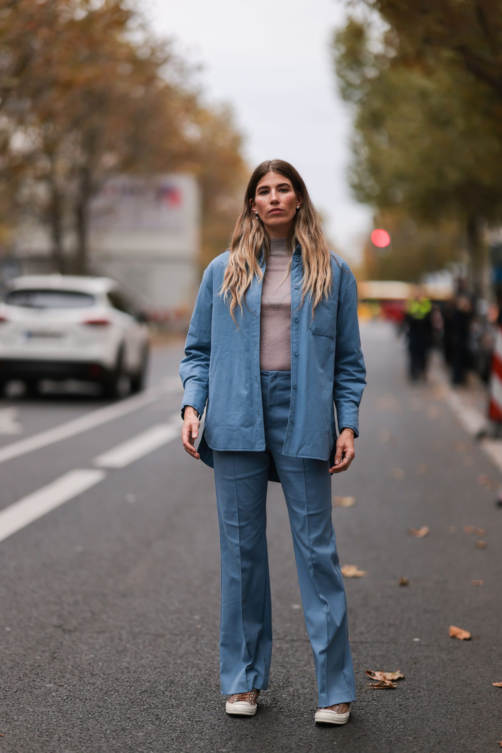 Monochromatic Blue for Casual Chic Monochromatic Blue for Casual Chic β Winter Outfits for Women Over 50