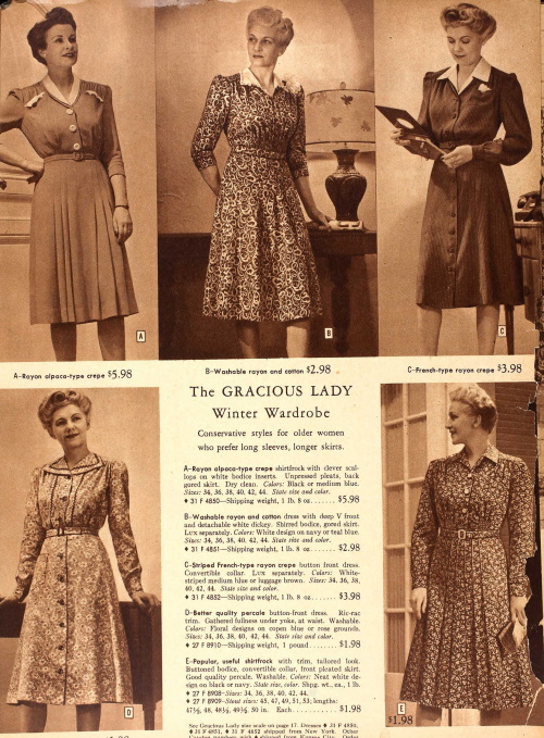 Vintage 1940s Winter Dresses Vintage 1940s Winter Dresses β Winter Outfits for Women Over 70