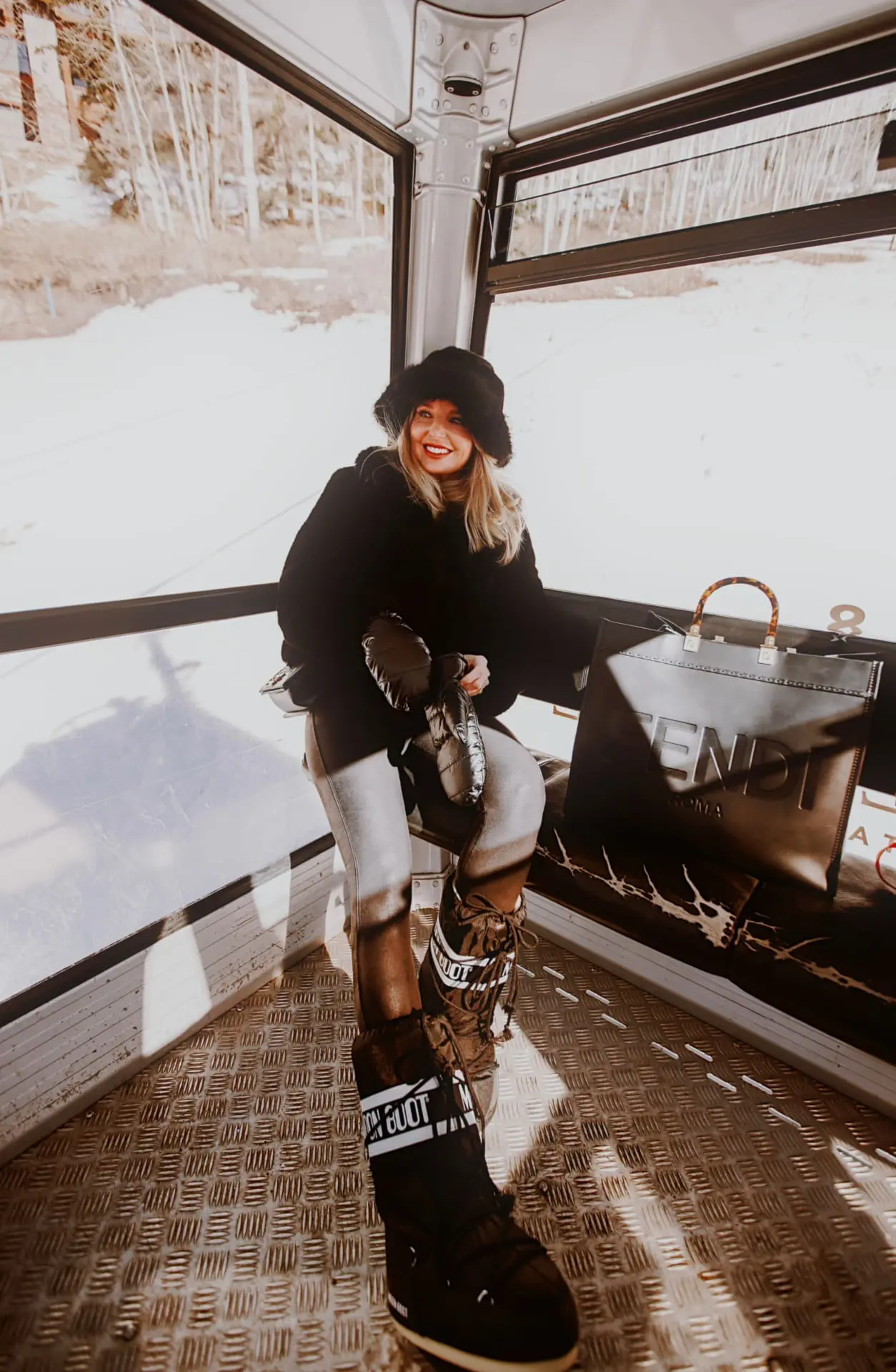 Oversized Striped Cardigan and Flared Trousers for Chic Apres Ski Oversized Striped Cardigan and Flared Trousers for Chic Apres Ski β Apres Ski Outfits
