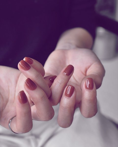 Satin Gloss Visual Idea — Winter Gel Nail Colors