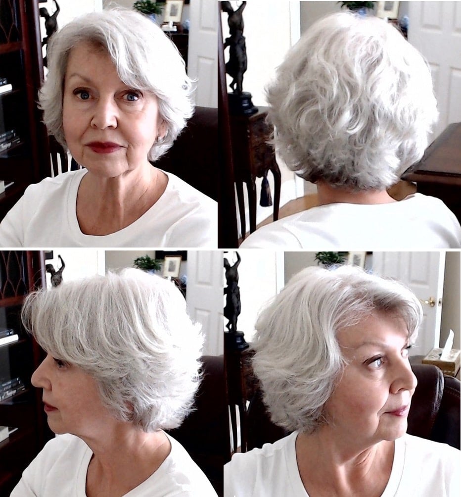 Chin-Length Visual Idea Chin-Length Visual Idea β Winter Hairstyles for Gray Hair